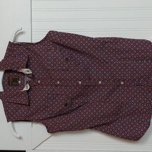 Roper sleeveless snap front Western blouse